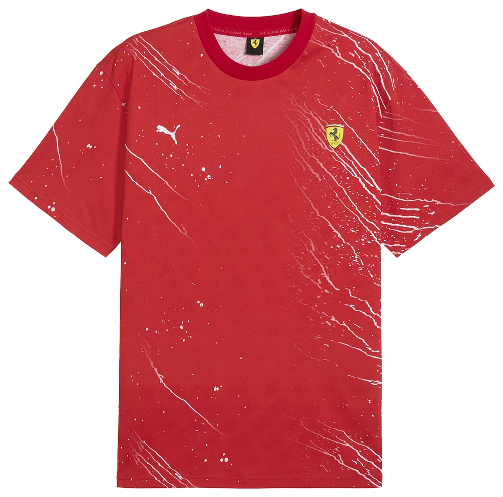 PUMA Ferrari Race Color S AOP T-Shirt - Men's