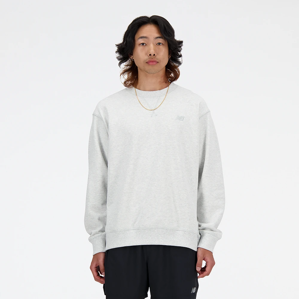 New Balance Haut à col ras du cou en tissu bouclette Athletics - Pour hommes