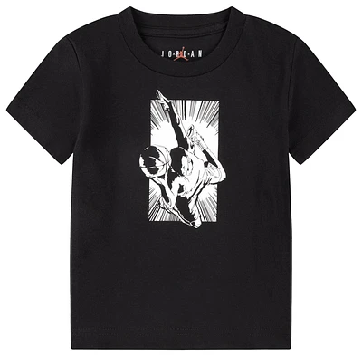 Jordan Boys Burst Short Sleeve T-Shirt - Boys' Toddler Black/White