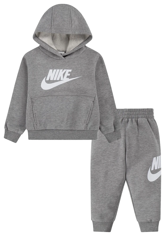 Nike Boys NSW Club Fleece Set - Boys' Toddler Grey/White