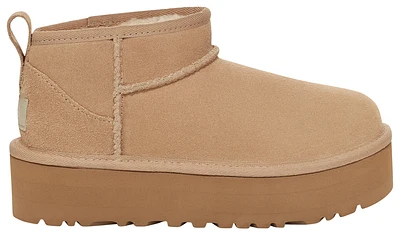 UGG Girls Ultra Mini Platform - Girls' Grade School Shoes Sand/Sand
