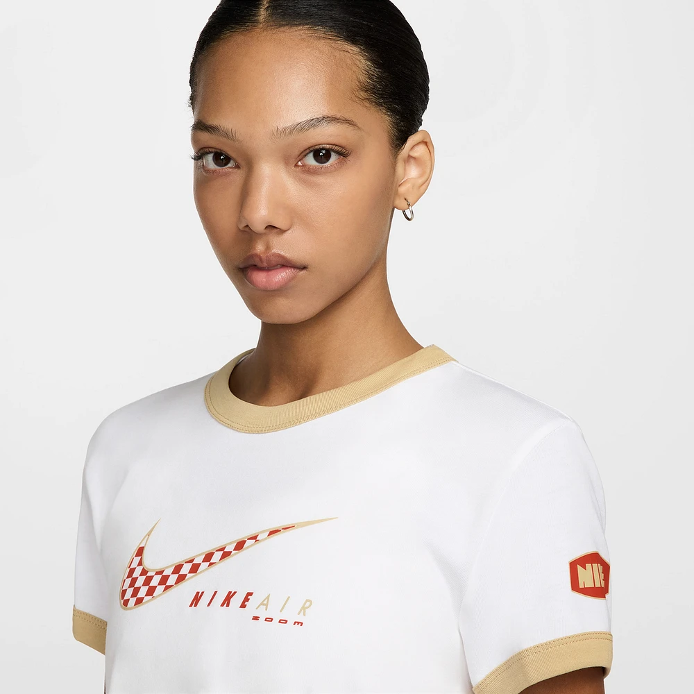 Nike Club Moto Short Sleeve T-Shirt  - Women's