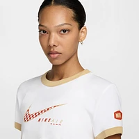 Nike Club Moto Short Sleeve T-Shirt  - Women's