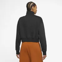 Nike Haut raccourci à glissière un quart en molleton Style - Pour femmes