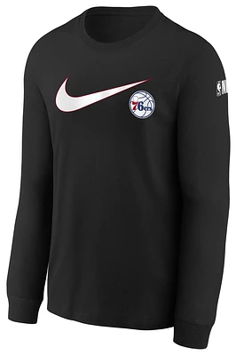Nike 76Ers Essential Swoosh L/S T-Shirt - Boys' Grade School