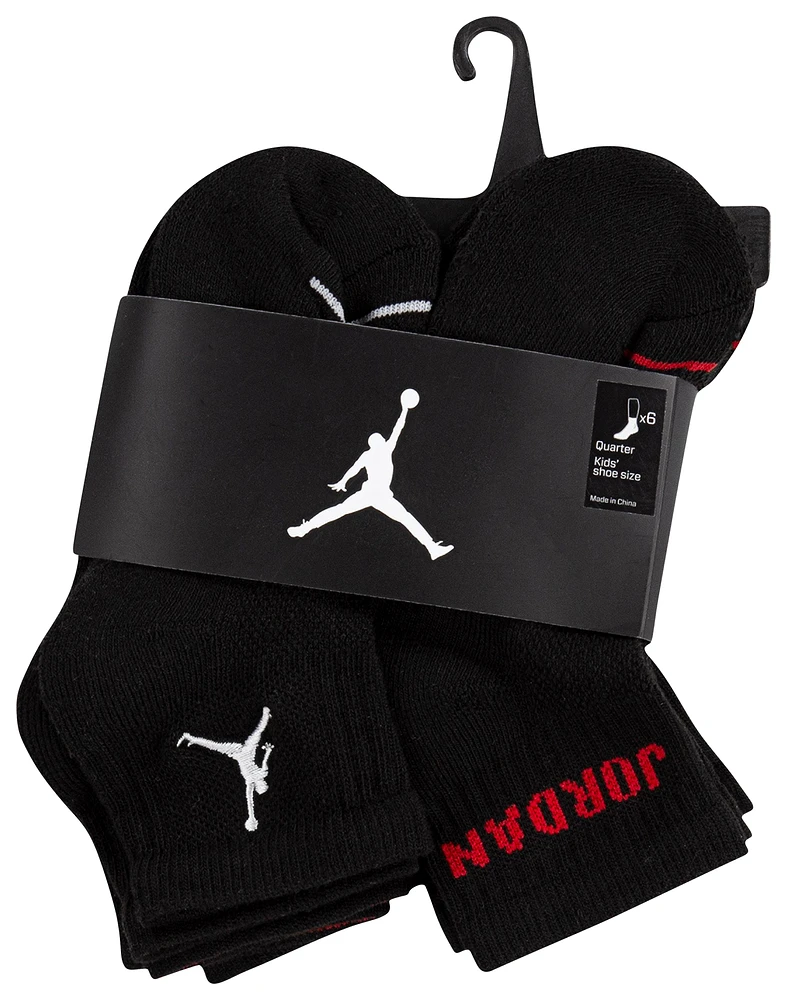 Jordan 6 Pack Ankle Socks - Boys' Grade School