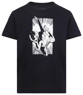 Jordan Boys Burst Short Sleeve T-Shirt - Boys' Preschool Black/White