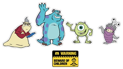 Crocs Monsters Inc 5 Pack  - Youth