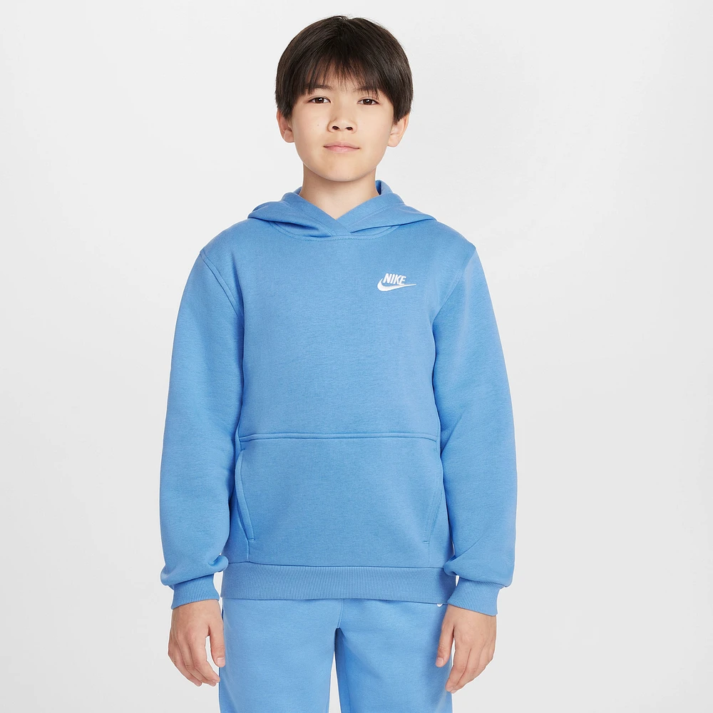 Nike NSW Club LBR Fleece Hoodie - Boys' Grade School