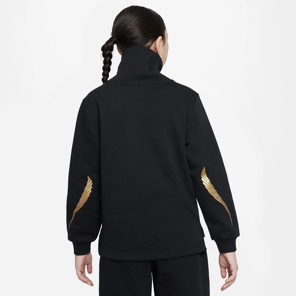 Nike Club Fleece Long Sleeve Top  - Girls' Grade School