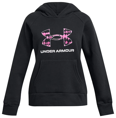 Under Armour Rival Fleece Print Fill Hoodie  - Girls' Grade School