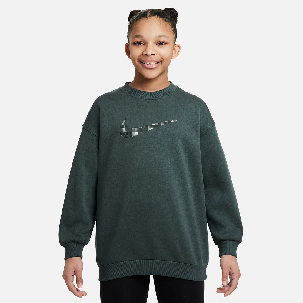 Nike Club Fleece OS Crew - Girls' Grade School