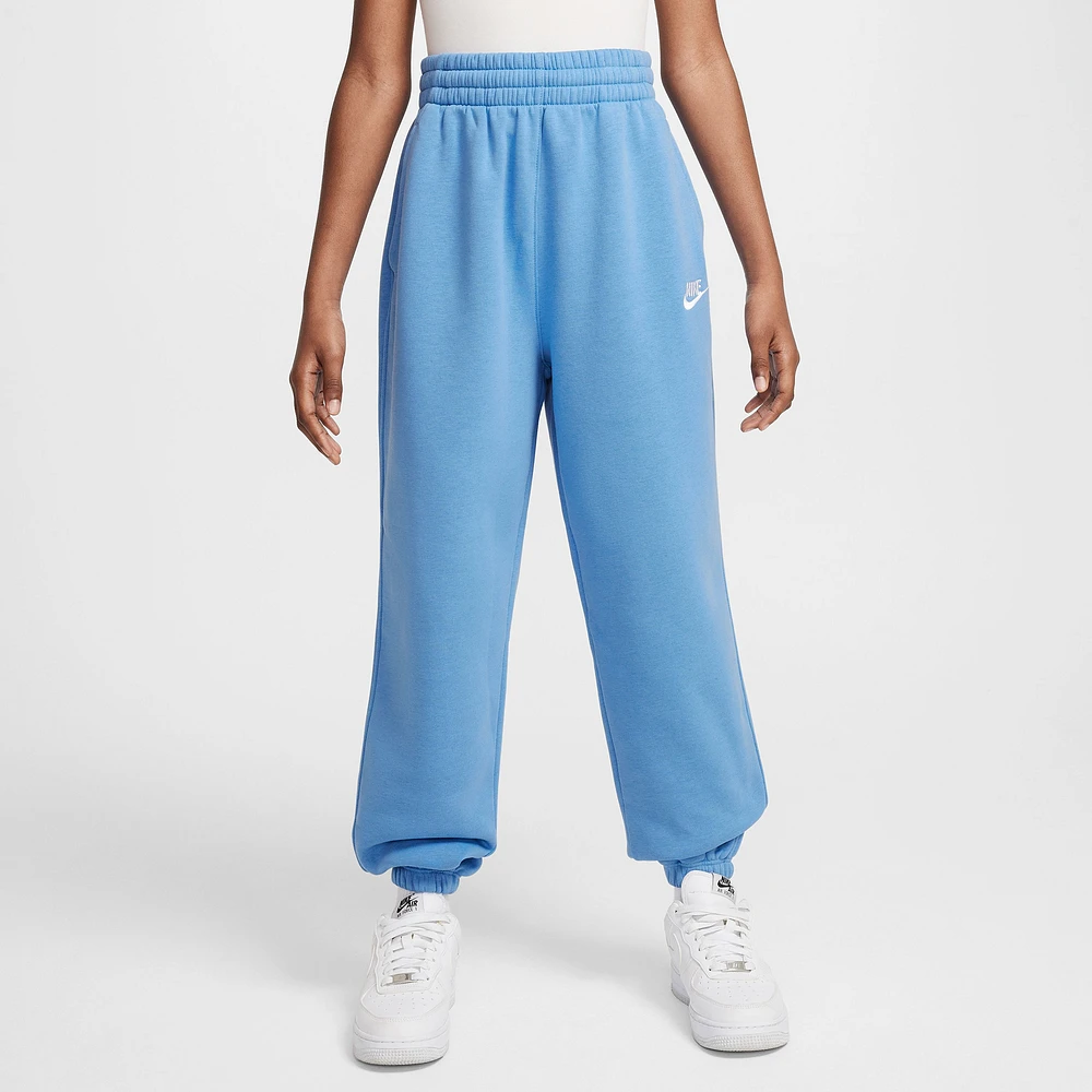 Nike NSW Club LBR Oversized Fleece Pants - Girls' Grade School