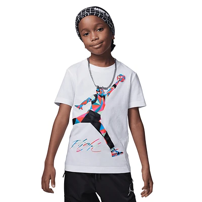 Jordan Boys Jumpman HBR Heirloom T-Shirt - Boys' Preschool Infrared/White