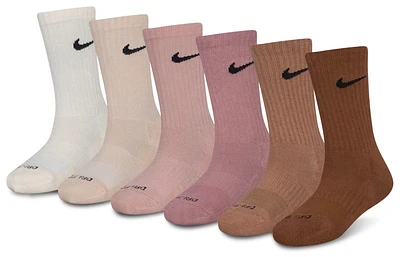 Nike Crew Socks 6 Pack  - Girls' Grade School
