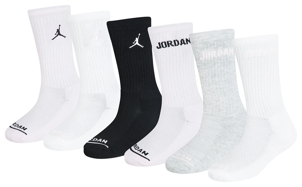 Jordan Legend Crew 6 Pack Socks - Girls' Grade School