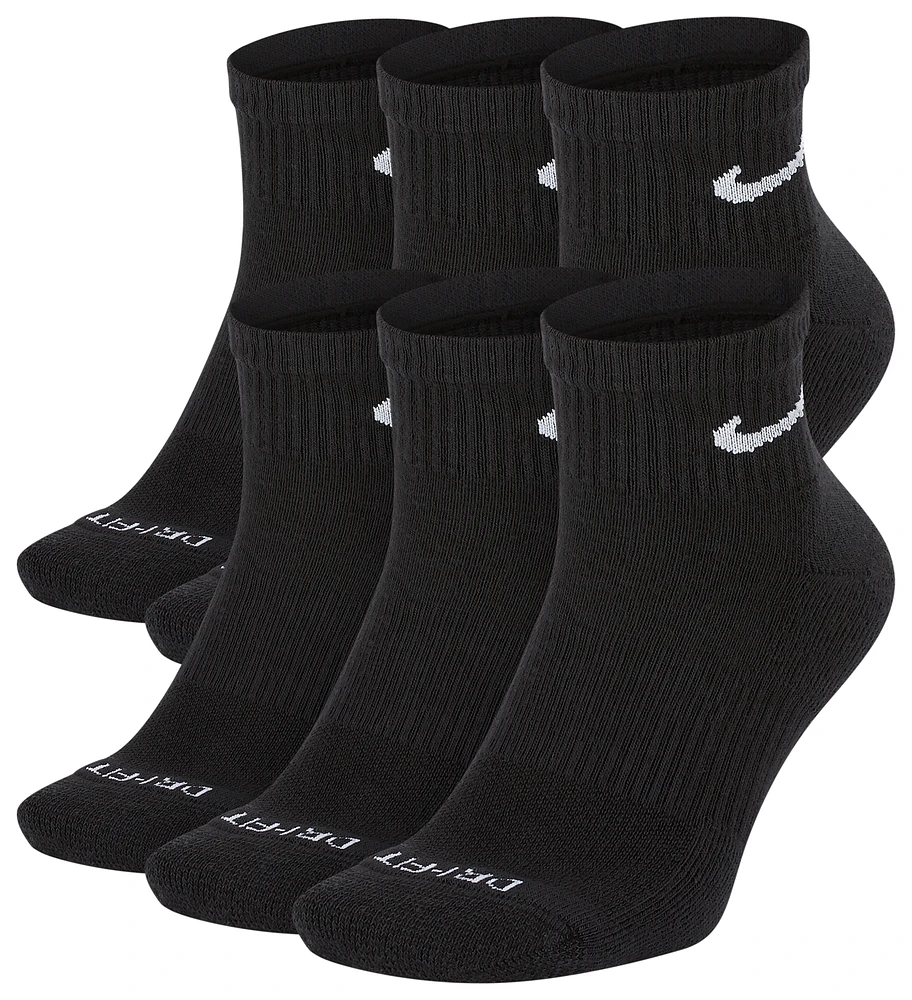 Nike 6 Pack Dri-FIT Plus Quarter Socks - Men's