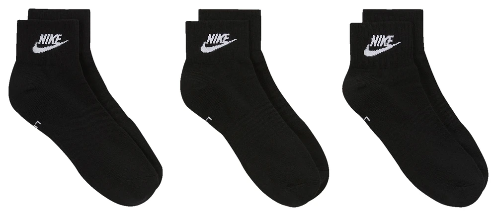 Nike 3 Pack Ankle Socks - Men's