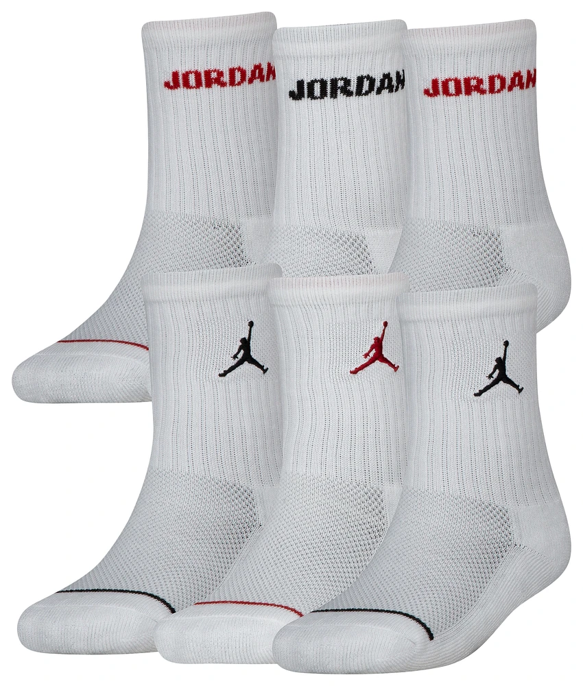 Jordan 6 Pack Crew Socks - Youth