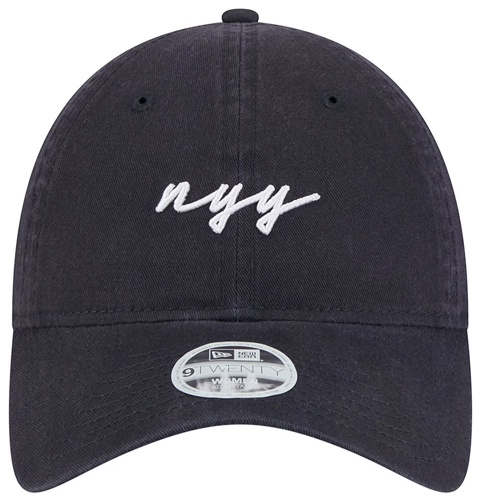 New Era Yankees 9Twenty Script Cap  - Women's