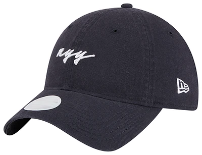 New Era Yankees 9Twenty Script Cap  - Women's