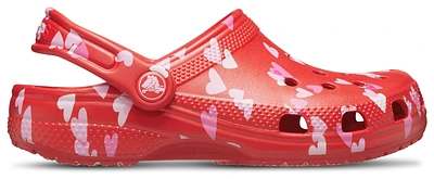 Crocs Girls Classic Valentines Day Hearts Clogs - Girls' Grade School Shoes Red/Pink/White