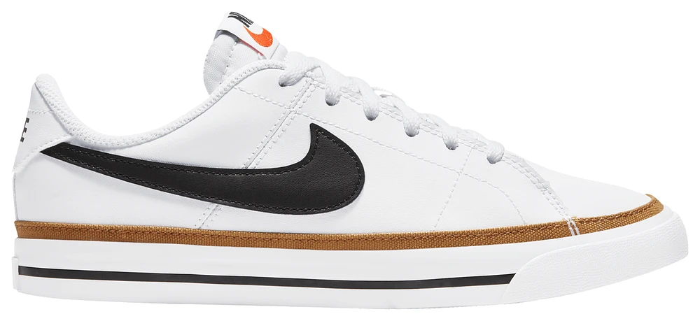 Nike Boys Court Legacy - Boys' Grade School Shoes White/Black/Desert Ochre