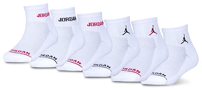 Jordan Boys Jordan Legend Ankle 6-Pack Socks - Boys' Grade School White/White Size M