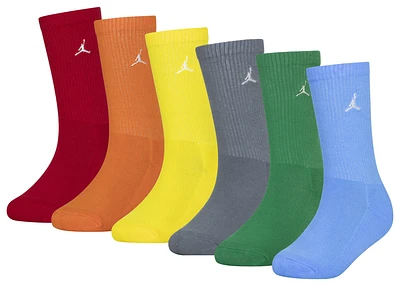 Jordan Boys Jordan Legend Crew Socks 6-Pack - Boys' Grade School Multi Size M