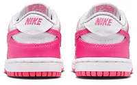 Nike Girls Dunk Low - Girls' Toddler Shoes White/Laser Fuchsia