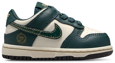 Nike Girls Nike Dunk Low - Girls' Toddler Shoes Pale Ivory/Deep Jungle/Vintage Green Size 04.0