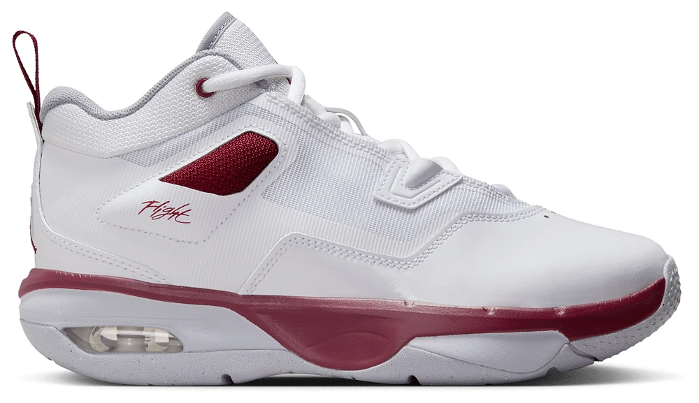 Jordan Boys Stay Loyal 3 - Boys' Grade School Basketball Shoes White/Team Red/Wolf Grey