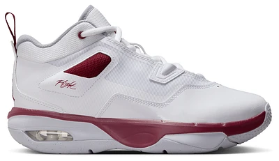 Jordan Boys Stay Loyal 3 - Boys' Grade School Basketball Shoes White/Team Red/Wolf Grey