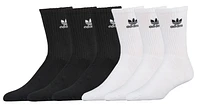 adidas Originals Trefoil 6-Pack Crew Socks - Boys' Grade School
