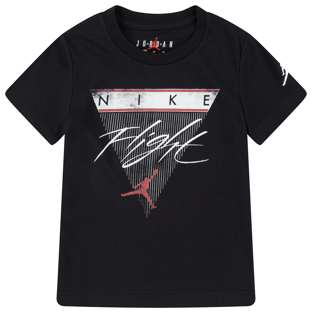 Jordan Boys AJ 4 Flight Reimagined T-Shirt - Boys' Toddler White/Black