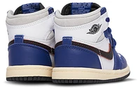 Jordan Boys Retro 1 HI OG Remastered - Boys' Toddler Basketball Shoes White/Neutral Grey/Deep Royal Blue