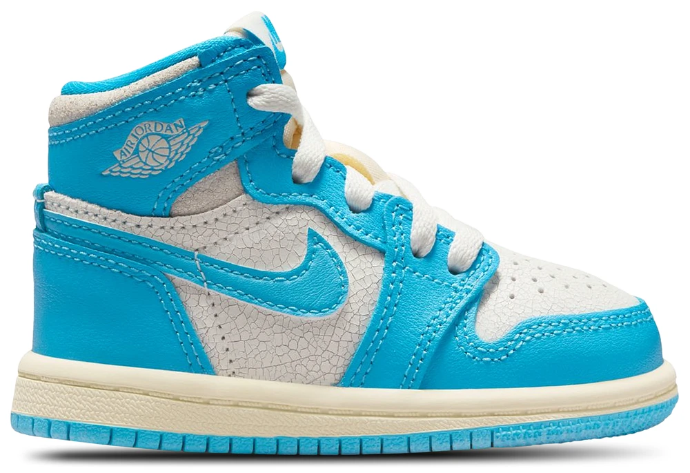 Jordan Boys Retro 1 High OG - Boys' Toddler Basketball Shoes Powder Blue/Blue