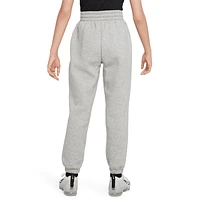 Nike Boys NSW Club Fleece Loose Pants - Boys' Grade School White/Dark Grey Heather