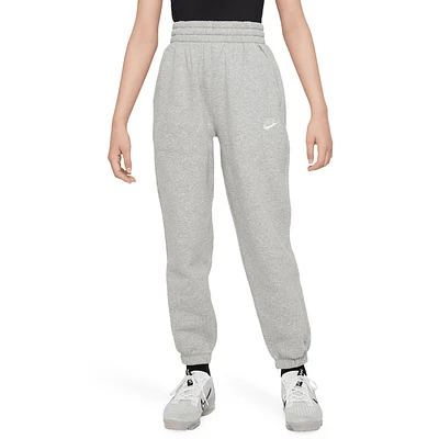 Nike Boys NSW Club Fleece Loose Pants - Boys' Grade School White/Dark Grey Heather
