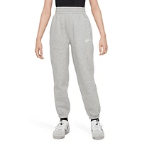 Nike Boys NSW Club Fleece Loose Pants - Boys' Grade School White/Dark Grey Heather