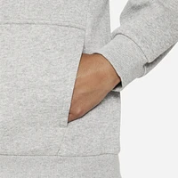 Nike Boys NSW Club HBR Fleece Hoodie - Boys' Grade School White/Grey