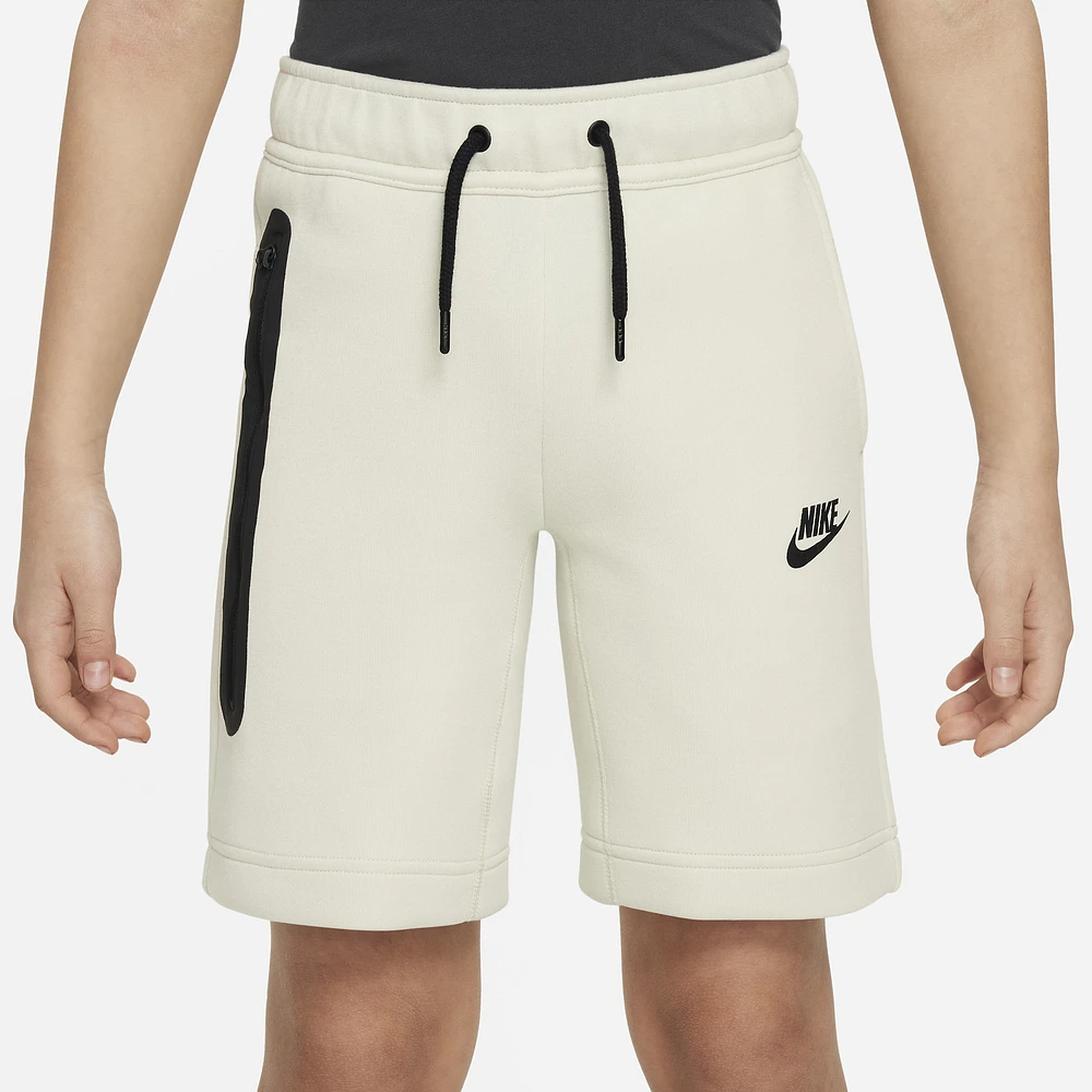 Nike Boys Nike Tech Fleece Shorts - Boys' Grade School Brown/Brown Size XL