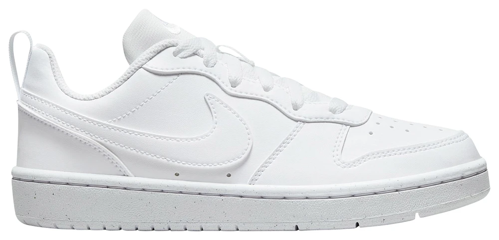 Nike Boys Court Borough Low Recraft - Boys' Grade School Basketball Shoes White/White