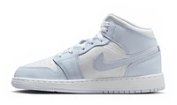 Jordan Girls Jordan AJ 1 Fund Mid - Girls' Grade School Basketball Shoes Blue/White Size 07.0