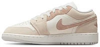 Jordan Boys Jordan AJ 1 Low SE V2 - Boys' Grade School Shoes Light Brown/Arc/Grey Size 07.0