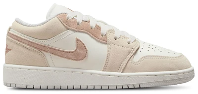 Jordan Boys Jordan AJ 1 Low SE V2 - Boys' Grade School Shoes Light Brown/Arc/Grey Size 07.0