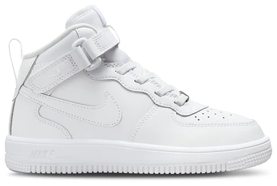Nike Boys Nike Force 1 Mid EasyOn - Boys' Preschool Shoes White/White/White Size 08.0