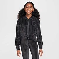 Nike NSW Hooded Full Zip LS Cozy Rib - Girls' Grade School