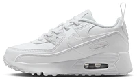Nike Boys Air Max 90 EasyOn - Boys' Preschool Shoes White/White/Metallic Silver