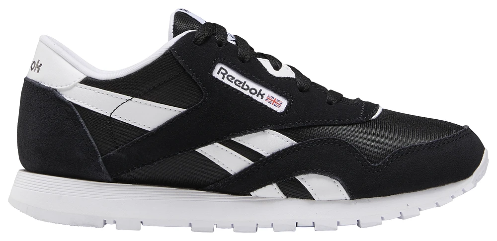 Reebok Boys Classic Leather Nylon - Boys' Grade School Shoes White/Black/Black